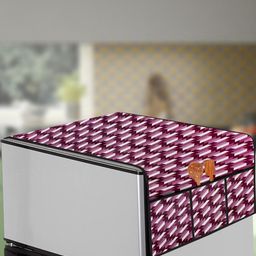 The Furnishing Tree Violet Plastic Refrigerator Cover-image-55