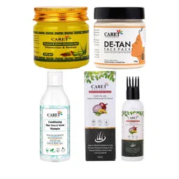 CARET ORGANIC Set of 4 Shampoo with Face Wash & Gel with Hair Oil-17