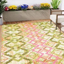 Kaleen India Green Polyester Carpets-image-97
