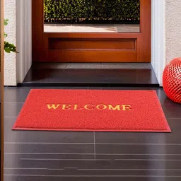 Kuber Industries Set Of 6 Red & Grey Anti-Skid Doormats image 4