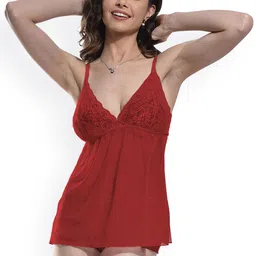 Xs and Os Women's Robe with Lace Babydoll-picture-33
