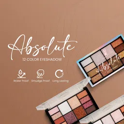 RED 4 Absolute 12 Colors Eyeshadow Palette - Shade- 03 image 4