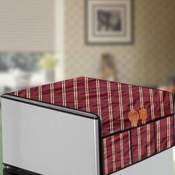 The Furnishing Tree Red Plastic Refrigerator Cover-image-92