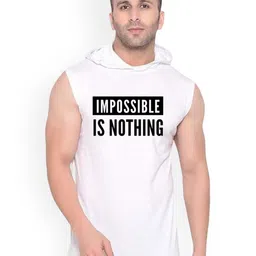 Fashnobic Men impossible is noting Printed Pure Cotton Gym Vest K__print-24_gym_vest_white-1