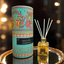 GLOBAL AROMA Blue & Green Sandalwood Aroma Oil Diffuser & Sticks100ml-42