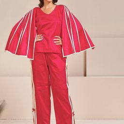 AUTUMN LANE Pure Cotton Top With Trouser Co-Ords-image-16