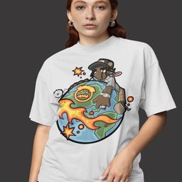 Onfleeks Women Graphic Printed Round Neck Cotton Oversized T-shirt-image-52