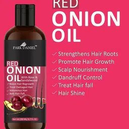 Park Daniel Set Of Red Onion Hair Oil & Natural Coconut Milk Shampoo - 200ml Each image 2