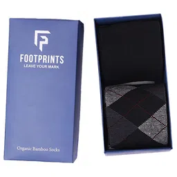 FOOTPRINTS Men Pack Of 2 Checked Calf-Length Socks-20