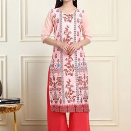 Anouk Rustic Selection Of 4 Ethnic Motifs Printed Round Neck Kurtas With Trousers image 5