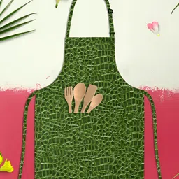 ArtzFolio Green Printed Cotton Aprons-30