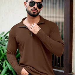 KAJARU Men Polo Collar Pockets T-shirt-image-5