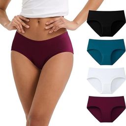 Diving Deep Women Pack of 4 Cotton Hipster Briefs-image-116