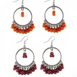 Creative Frogs Women Maroon Earrings-32