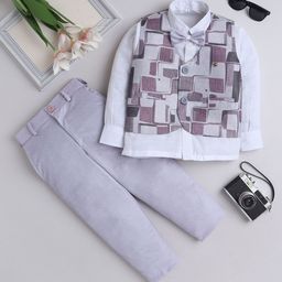 FOURFOLDS Boys Printed 3-Piece Suits-image-73