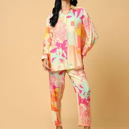 SHOWOFF Printed Shirt & Trousers Co-Ord-image-45
