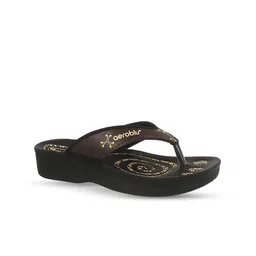 Aeroblu Women Printed T-Strap Flats-12