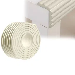 BAESD Baby Proofing Edge & Corner Guards Childs Safety - W-Shape - Spiral White-1