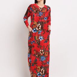 ETC Women Free Size Printed Maxi Nightdress-picture-28