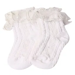 KIDOfash Infant Girls Patterned Ankle Length Socks-image-39