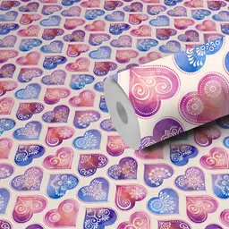 DeCorner White & Pink Printed Self Adhesive Wall Designer Sticker-picture-40