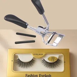 basicare Set Of 2 False Eyelashes With Eyelash Curler-57