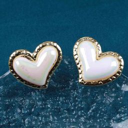DressBerry Heart Shaped Studs Earrings-image-64