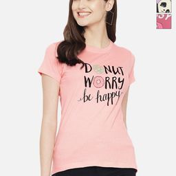 Dreambe Women Pack Of 3 Typography Printed Round Neck Cotton T-shirts-picture-7