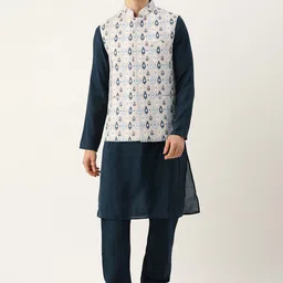 Sayisha Printed Pure Cotton Nehru Jackets-54