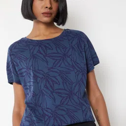 max Women Floral Printed Round Neck Pure Cotton T-shirt-picture-31