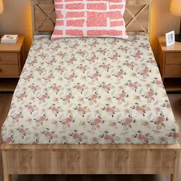 IVAZA White Geometric 180 Microfiber Single-image-62