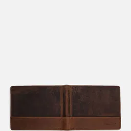 Allen Solly Men Abstract Printed Leather Two Fold Wallet image 3