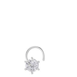 Sparkles Lab Grown Diamond 0.15 Carat Round Shape 6 Prong Solitaire Diamond Nose Pin-image-97