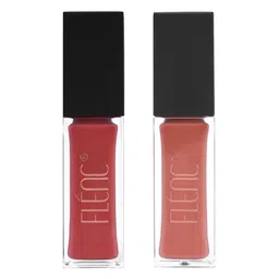 FLENC Set Of 2 Ritzy Smudge-Proof Glossy Liquid Lipstick- 10ml Each -Montreal- Helsinki-picture-43