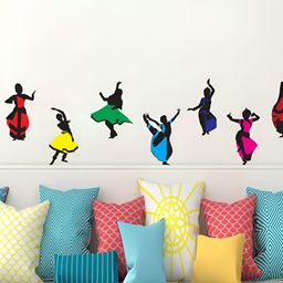 LANSTICK Black & Red Bharatham Steps Wallsticker-image-33