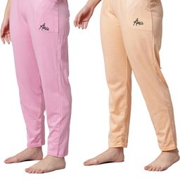 Pack of 2 Women Cotton Relax Fit Pyjama-image-54