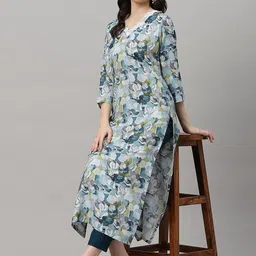 Anni Designer Women Floral Printed Regular Kurta with Trousers-image-40
