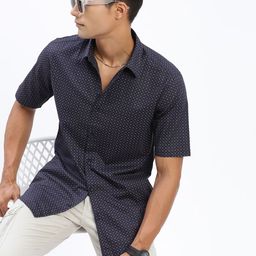 SHOWOFF Men Standard Slim Fit Opaque Printed Casual Shirt-image-95