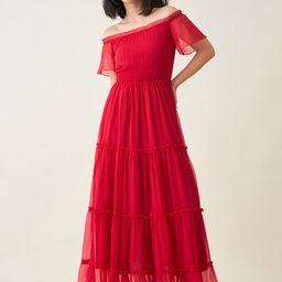 aayu Women Off-Shoulder Layered Chiffon Maxi Dress-picture-17
