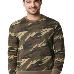 Basics Men Printed Pullover-image-41