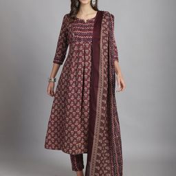 Roly Poly Women Floral Printed Regular Kurti with Trousers & With Dupatta-image-43