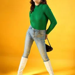 98 Degree North Women Striped Pullover-image-8