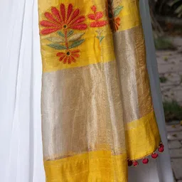 craftroots Embroidered Dupatta with Thread Work image 2