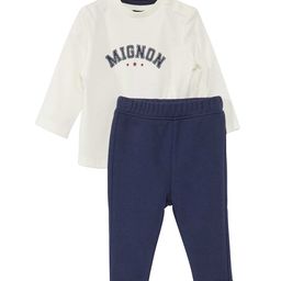 KIABI Boys Printed Round Neck T-Shirt With Trousers-image-45