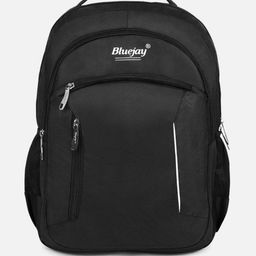 BLUE JAY Unisex Brand Logo Backpack with Compression Straps-43