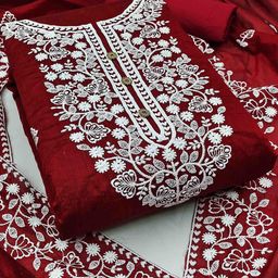 DIVASTRI Embroidered Unstitched Dress Material-image-39