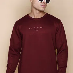 MOUNTAIN COLOURS Men Typography Printed Round Neck Sweatshirt-picture-13