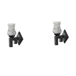 1ST TIME Black & White 2 Pieces Printed Glass Contemporary Wall Lamps-picture-34