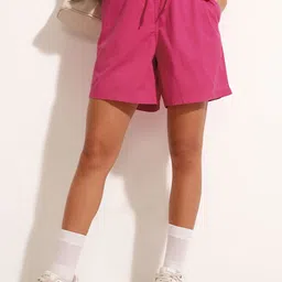 Basics By Tokyo Talkies Women Regular Fit Mid-Rise Shorts-picture-23