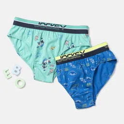 Jockey Boys Pack Of 2 Printed Basic Briefs PB04-0205-BG-RB-image-72